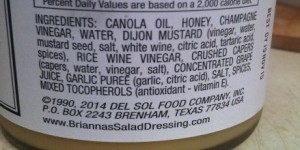 salad dressing label